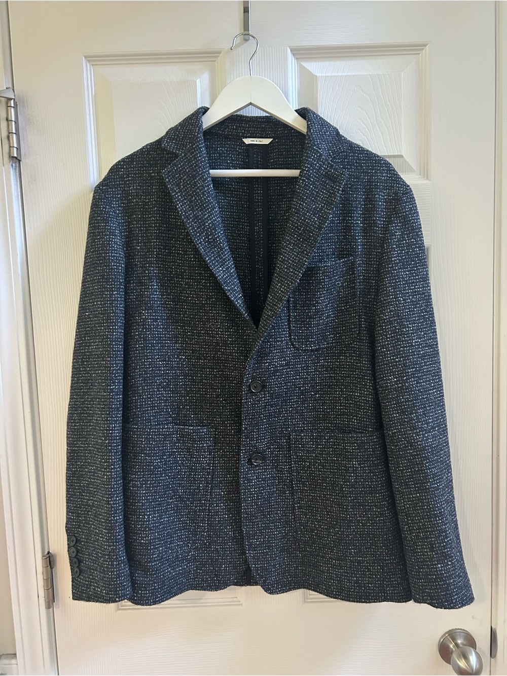 Billy Raid Wool Blend Sport Coat Dark Grey Size 42R